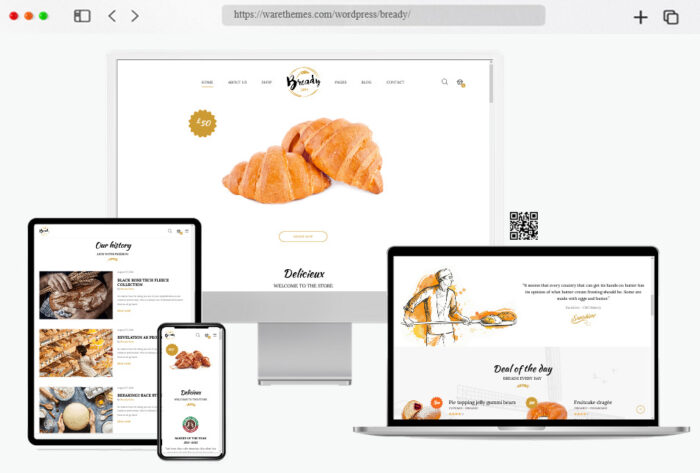 bready bakery wordpress theme