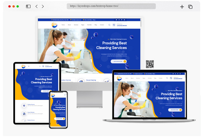 brote cleaning services wordpress theme