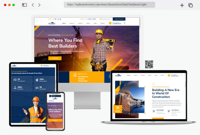 builderrin responsive construction theme