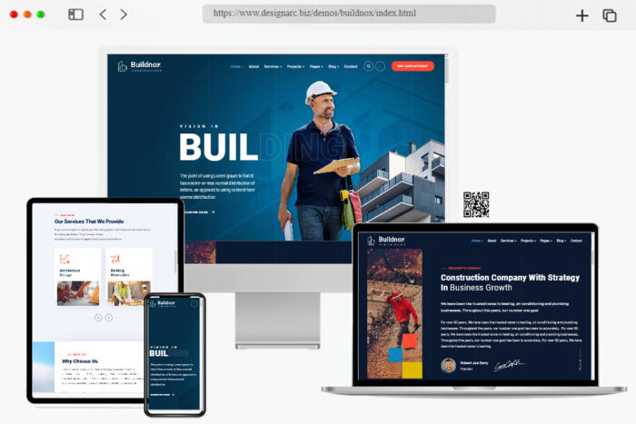 buildnox construction website template
