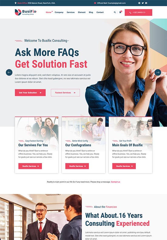 busifix consulting html template