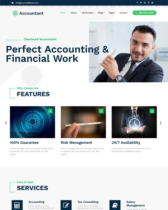 business accounting free theme