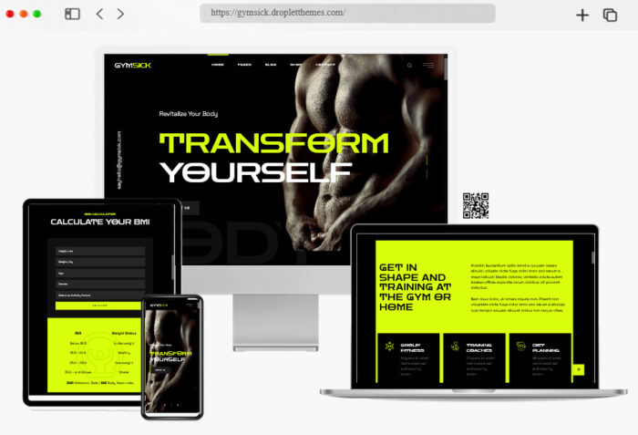 bymsick fitness theme for wordpress