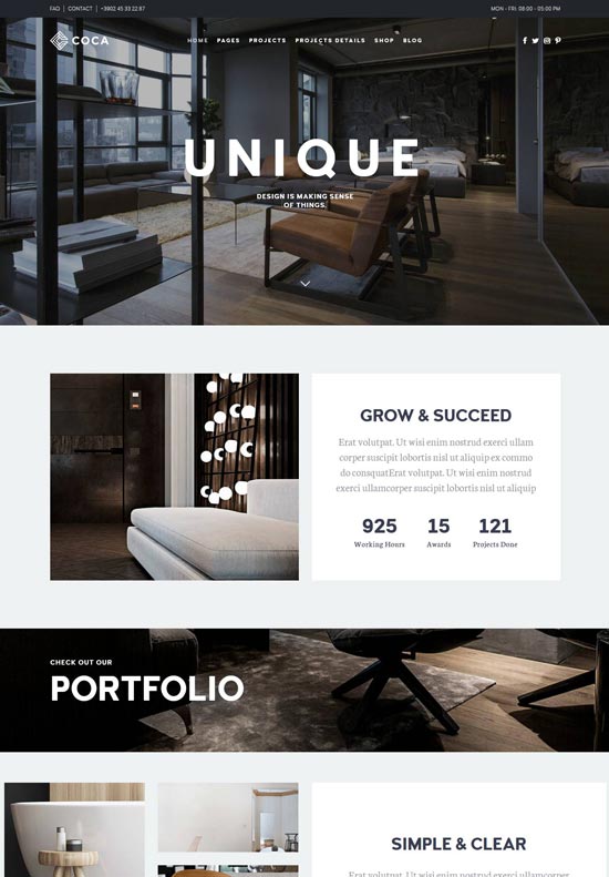 72 Best Interior Design & Furniture Website Templates freshDesignweb