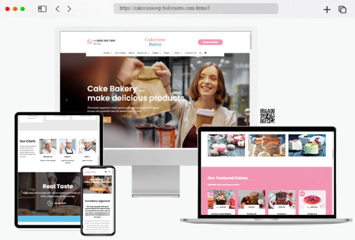 cakecious bakery food wordpress theme