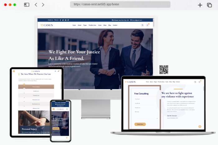canun lawyer portfolio template