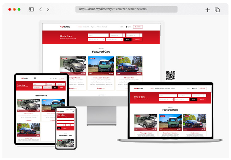 car dealer nexcars theme