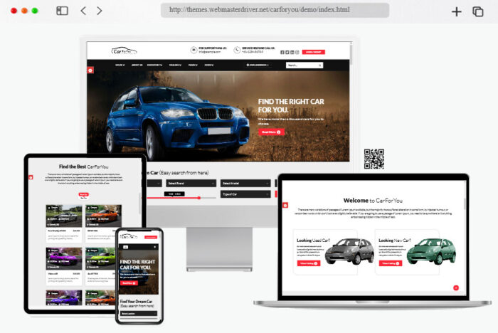 carforyou responsive car dealer html template