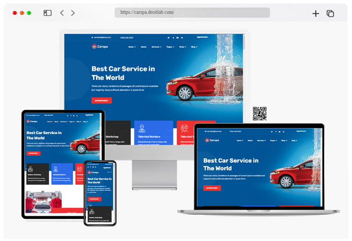 carspa motor wash cleaning wordpress theme