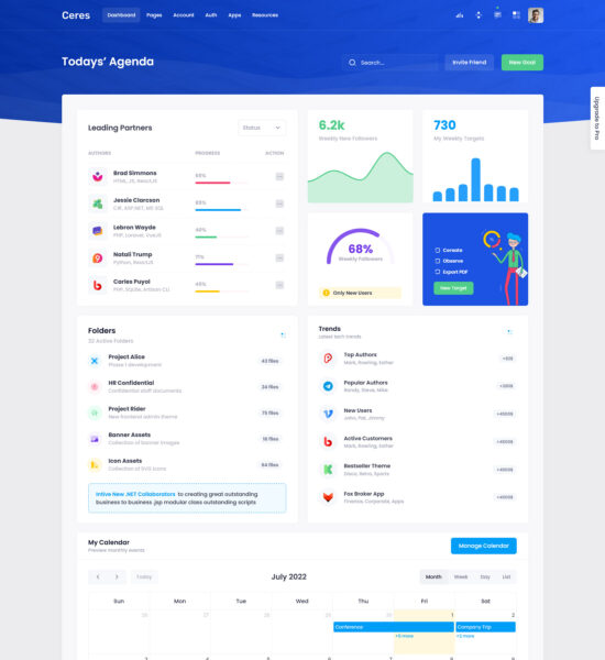 ceres html free admin dashboard template