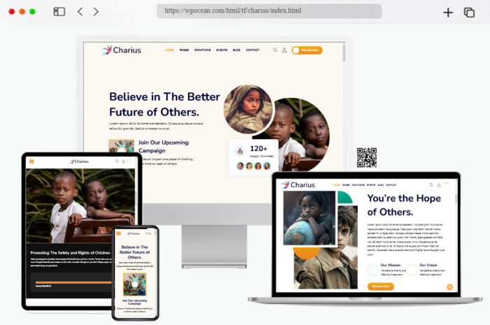 charius charity nonprofit html template