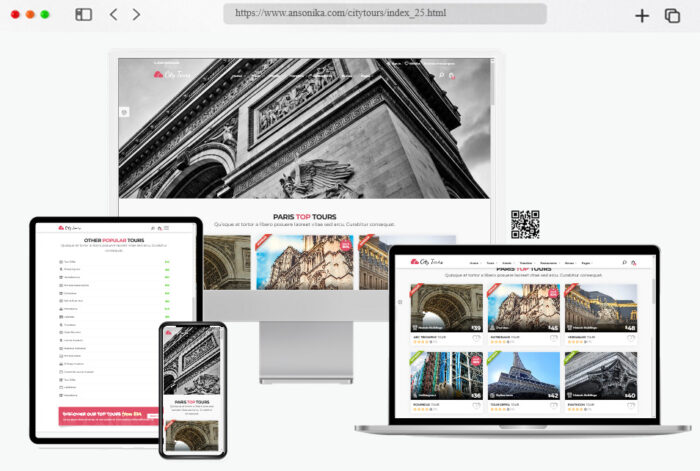 citytours travel site template