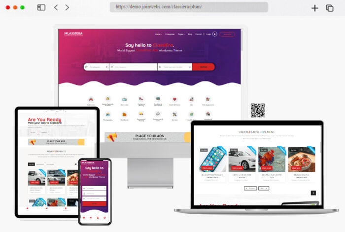 classiera classified ad posting wordpress theme