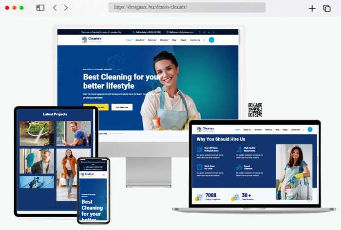 cleanex cleaning service html template