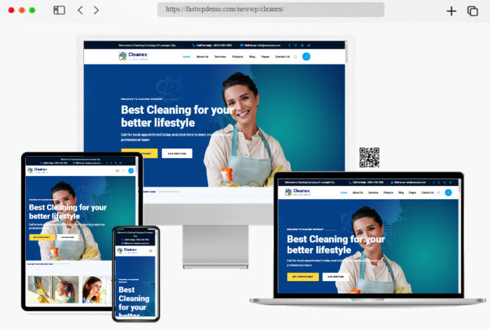 cleanex cleaning service wordpress theme