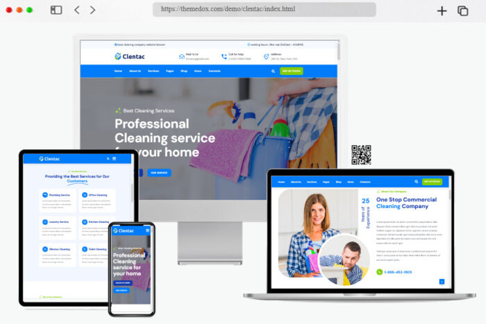 clentac cleaning services template