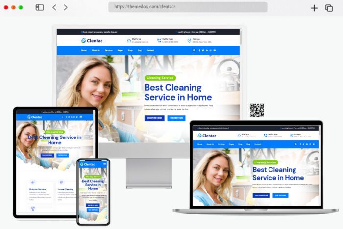 clentac cleaning services wordpress theme