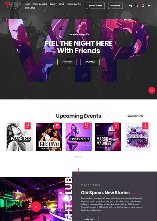 clubio night club html template