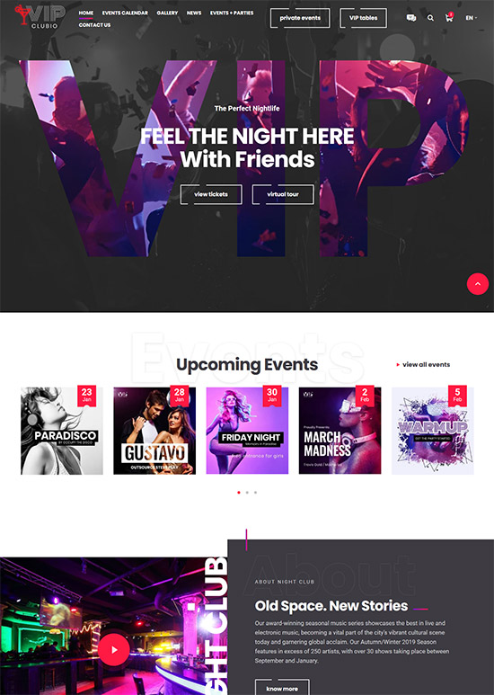 20 Best Night Club Website Templates 2023 freshDesignweb