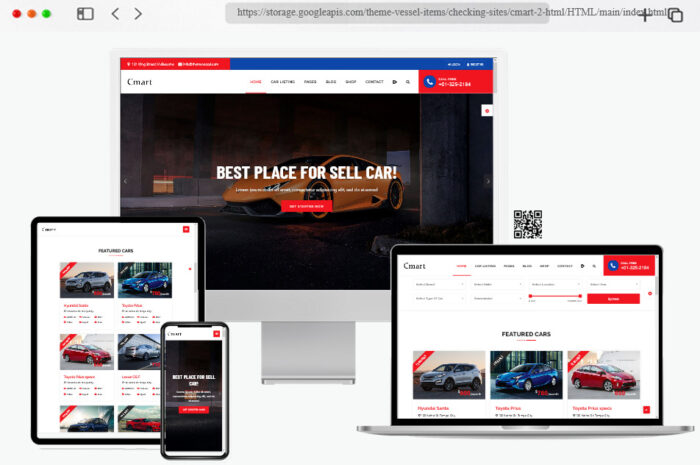 cmart car dealer html template