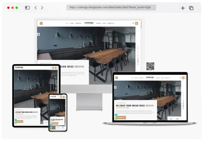 codesign architect interior design html template