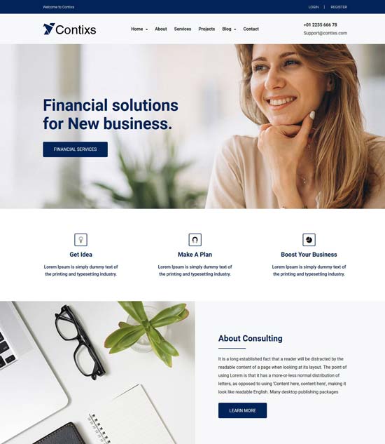 80 Best Financial Website Templates Free Premium Freshdesignweb