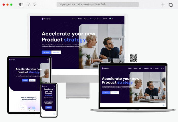 converta software company wordpress theme