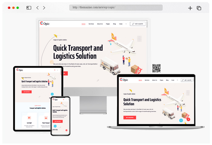 copic transport logistics wordpress theme