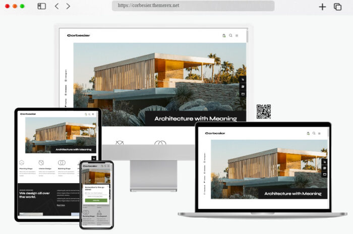 corbesier architecture modern wordpress theme