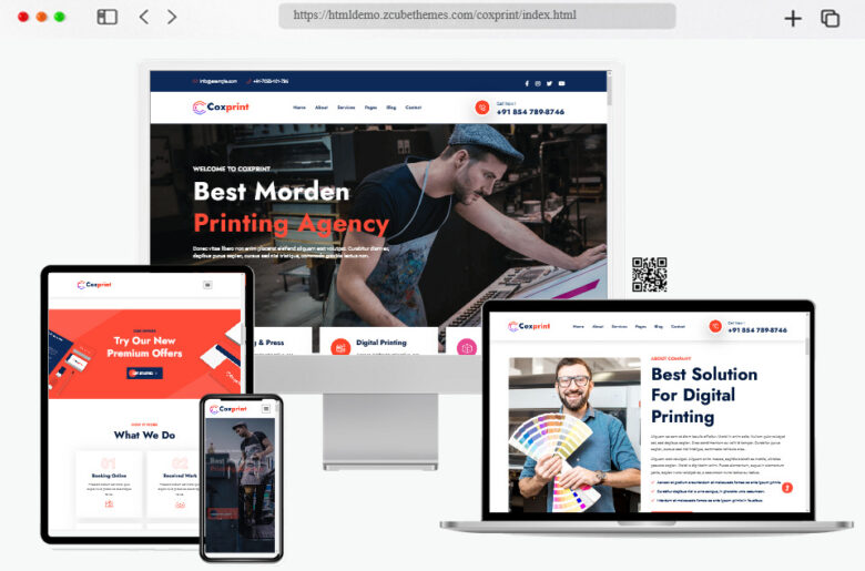 10 Best Printing Services Company Website Templates – freshDesignweb