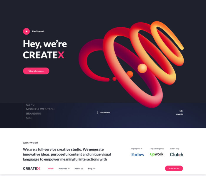 createx html bootstrap template