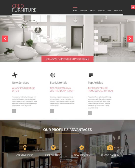 creofurniture furniture joomla template