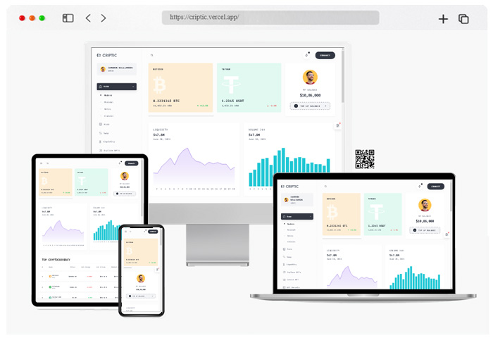 criptic web nft crypto dashboard