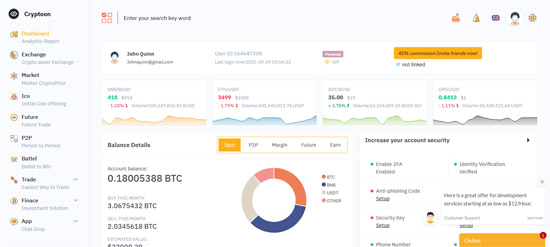 cryptoon crypto bootstrap admin