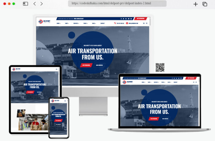 delport logistics transportation business html template