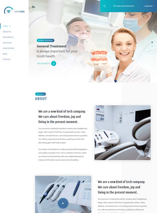 dentada dentist html template