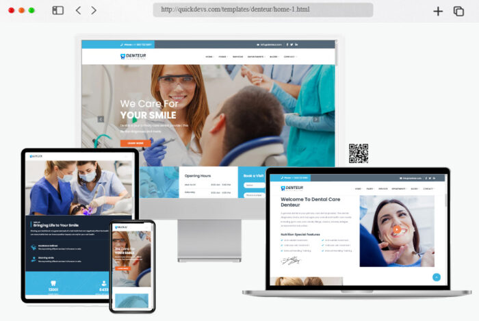 denteur responsive dental html template