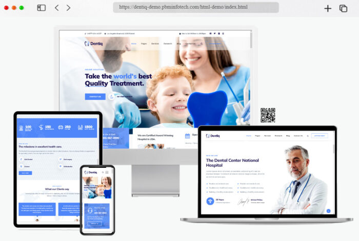 dentiq dental html template