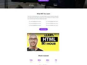DevCourse Free Bootstrap 5 Course Template