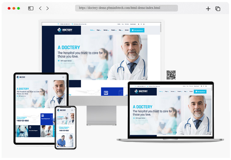 doctery hospital html template