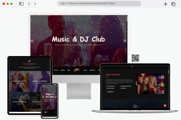 domex night club event html template