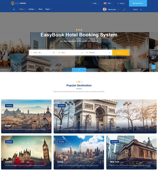 easybook booking directory listing template