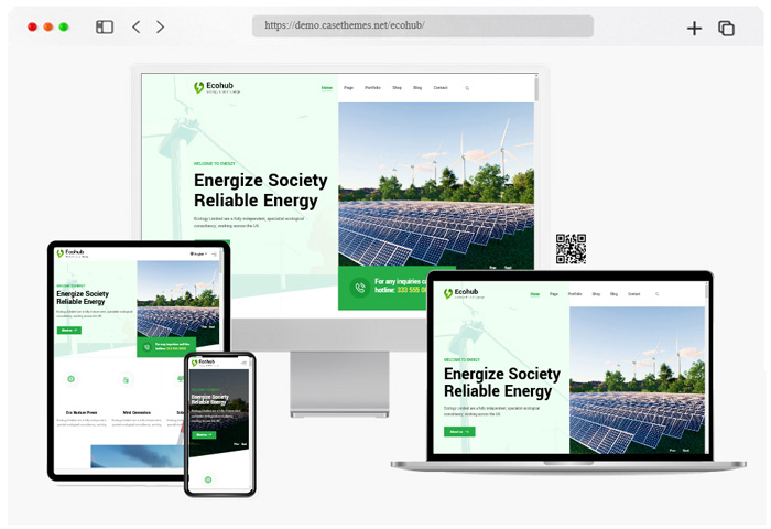 ecohub solar energy wordpress theme