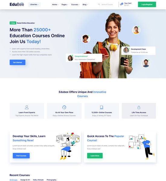 edubee online education theme