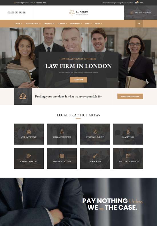 edwards law firm html template