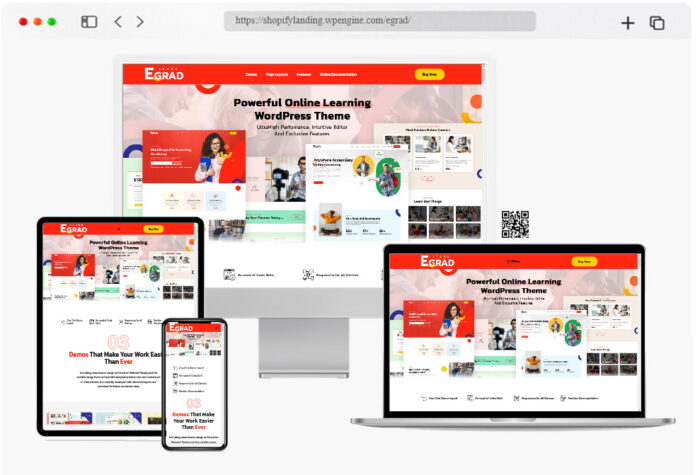 egrad lms education wordpress theme
