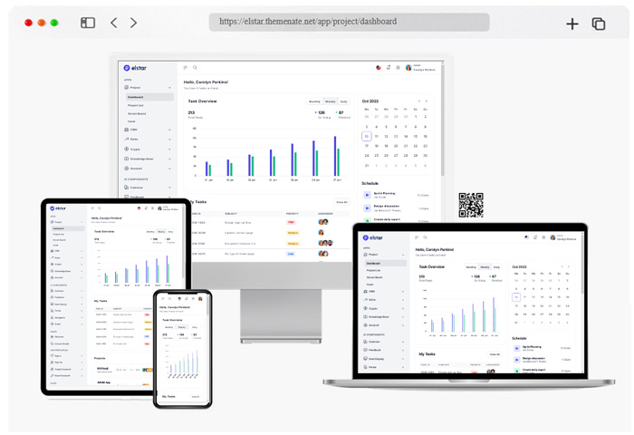 elstar tailwind admin template