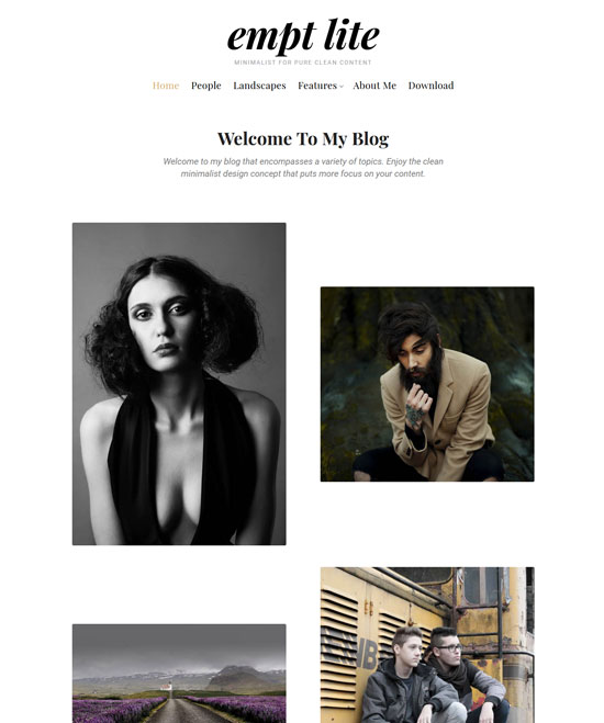 empt lite blog wordpress theme