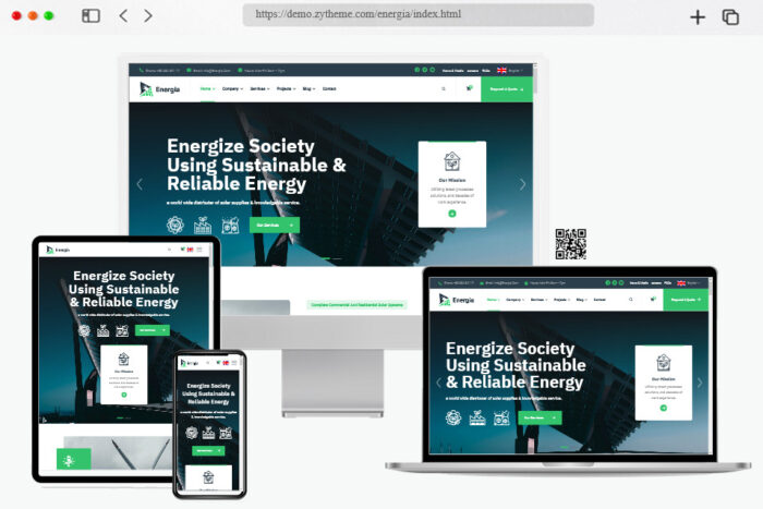 energia renewable energy html template