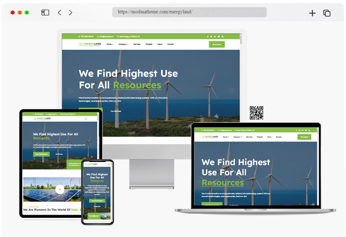 energyland solar renewable energy wordpress theme